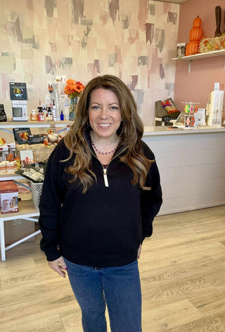 Fleece Half Zip Sweatshirt