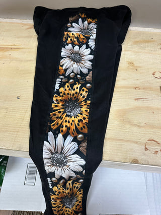 Dark Sunflower Side Leggings