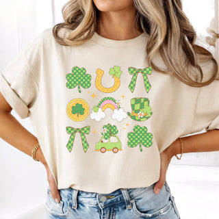 Lucky Shamrock Collage Tshirt