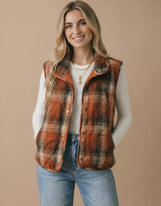 Autumn Avenue Plaid Vest