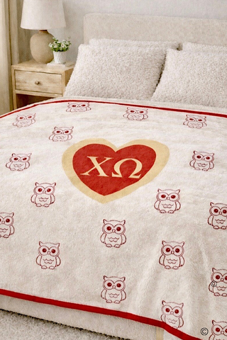 Chi Omega Luxury Blanket