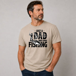 Just A Dad Who Loves Fishing Tshirt