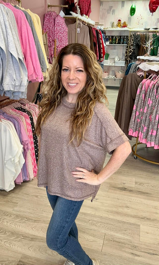Oversized Drop Shoulder Top
