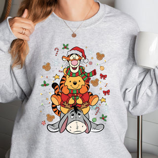 Classic Christmas Bear & Friends Crew Sweatshirt