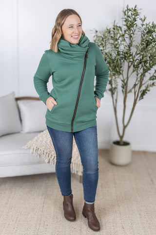 IN STOCK Quinn ZipUp Cowl - Fern