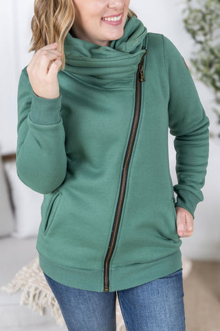 IN STOCK Quinn ZipUp Cowl - Fern