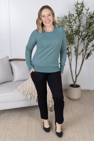IN STOCK Ella Long Sleeve Top - Sage
