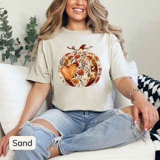 Floral Pumpkin T-Shirt