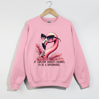 Flamingo Supermodel Crewneck
