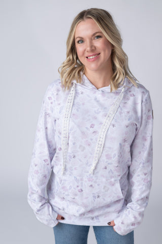 IN STOCK Hailey Pullover Hoodie - Blush Floral FINAL SALE