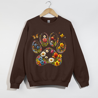 Floral Paw Crewneck