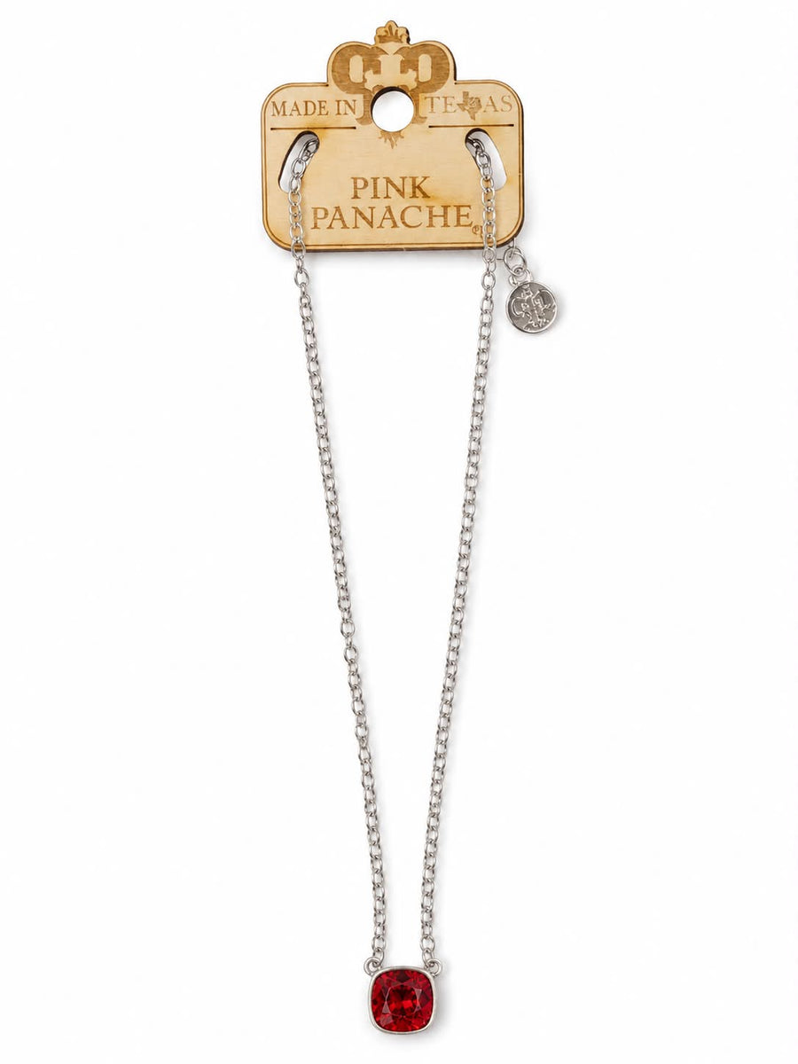 Ruby Glow Pendant Necklace