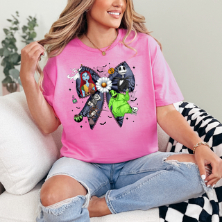 Black Halloween Bow T-Shirt