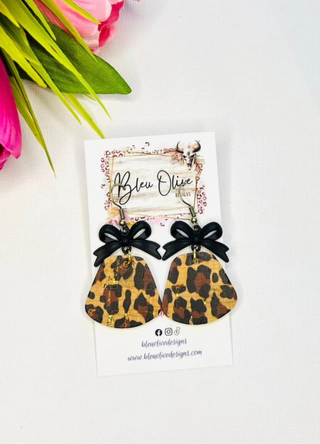 Cheetah Bow Earrings
