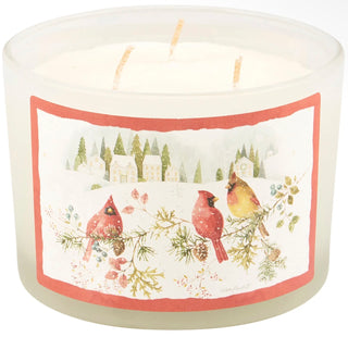 Winter Cardinal Candle