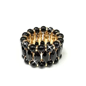 RTS Jacqueline Kent Black Stretch Ring