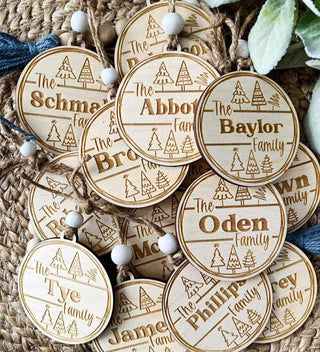 Custom The {Name} Family Ornament