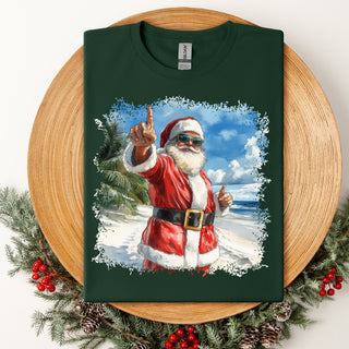 Number 1 Santa Beach Tshirt