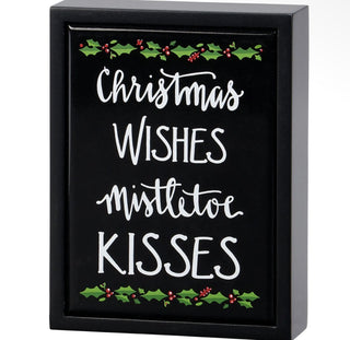 Christmas Wishes Box Sign Mini