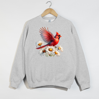 Daisy Cardinal Crewneck