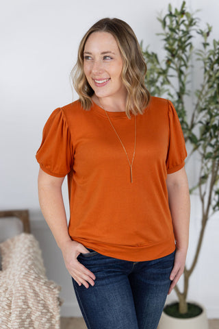 IN STOCK Katie Cozy Top - Pumpkin