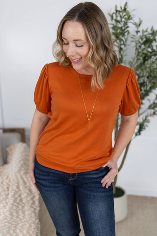 IN STOCK Katie Cozy Top - Pumpkin
