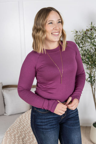 IN STOCK Blair Long Sleeve Top - Mulberry