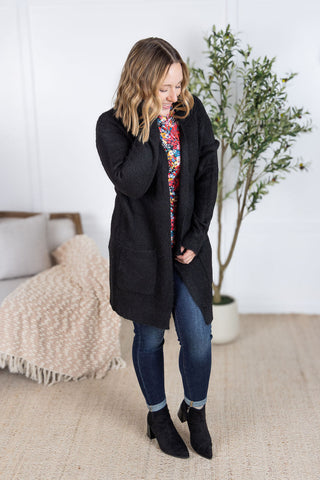 IN STOCK Madison Cozy Cardigan - Black