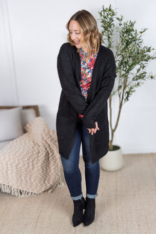 IN STOCK Madison Cozy Cardigan - Black