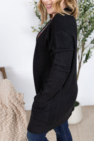 IN STOCK Madison Cozy Cardigan - Black