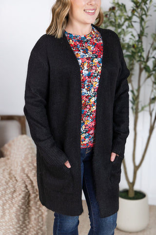 IN STOCK Madison Cozy Cardigan - Black