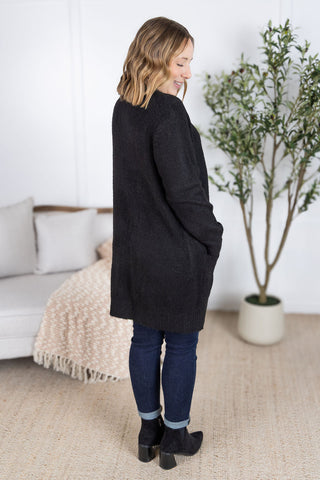 IN STOCK Madison Cozy Cardigan - Black