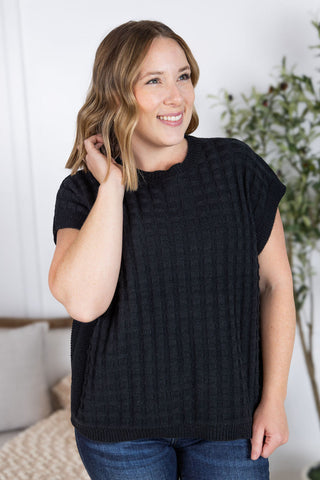 IN STOCK Kelly Knitted Top - Black