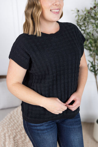 IN STOCK Kelly Knitted Top - Black