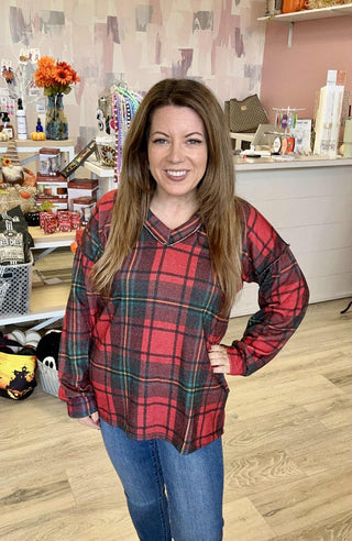 Holiday Best Plaid Top