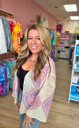 Painted Skies Crochet Cardigan