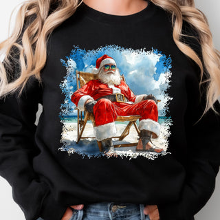 Chill Beach Santa Crew Sweatshirt