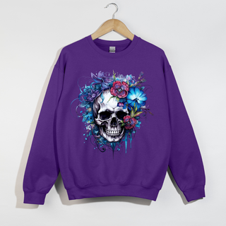 Floral Skull Crewneck