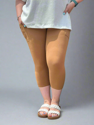 Caramel Capri & Leggings w/ Pockets