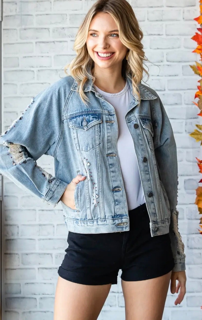 Dazzle Me Denim Jacket