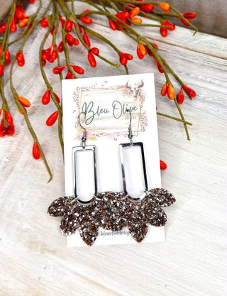 Champagne Spark Statement Earrings