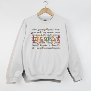 Thankful Words Crewneck