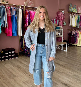 Coffee Run Cozy Shacket