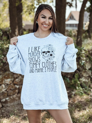 Murder Shows & 3 People Crewneck