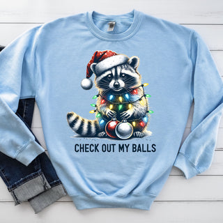 Check Out My Balls Crew Sweatshirt