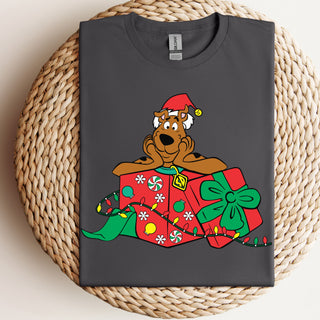 Colorful Christmas Dog Tshirt