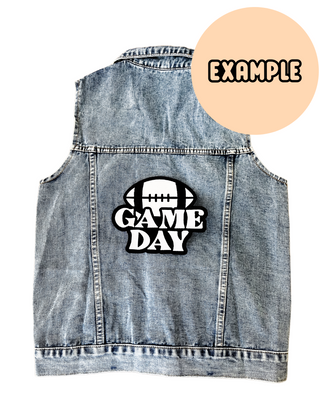Large Game Day Embroidered Patch