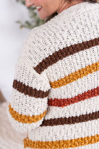 IN STOCK Stripe Cardigan - Fall Stripes