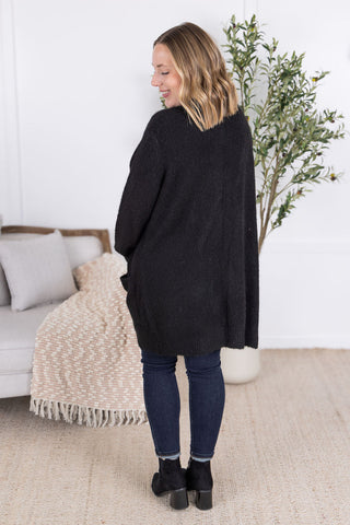IN STOCK Madison Cozy Cardigan - Black