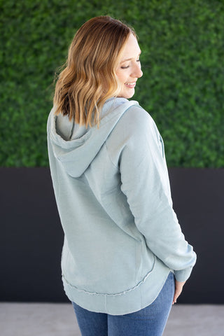 IN STOCK Vintage Wash Beach Hoodie - Seabreeze FINAL SALE